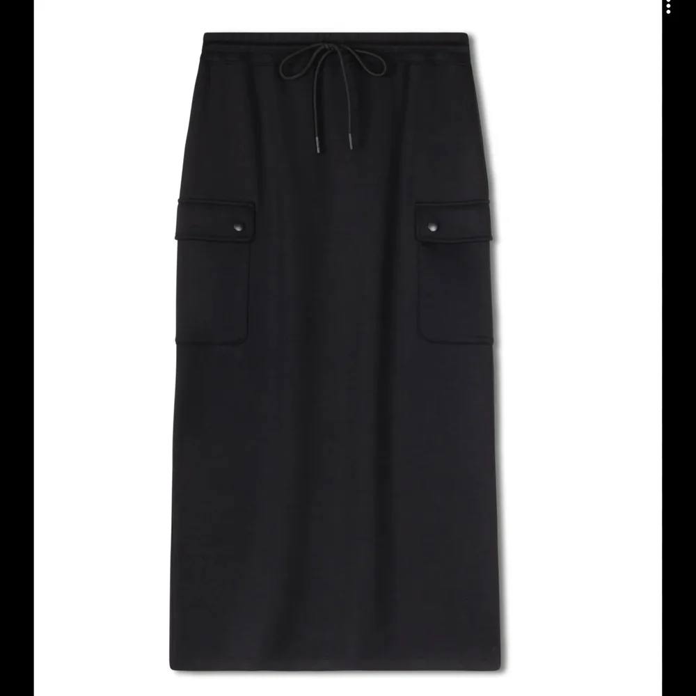 Michael Kors Black Drawstring‎ Maxi Skirt